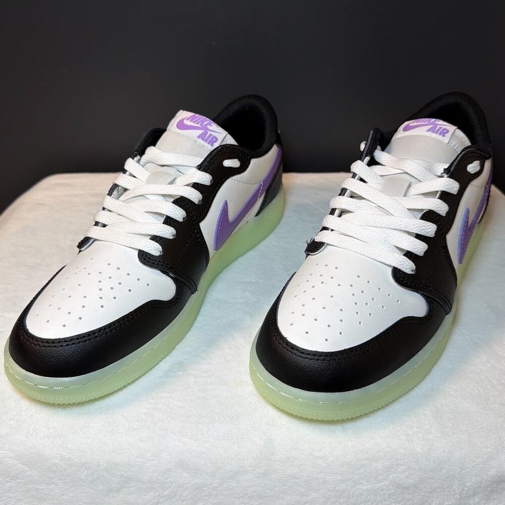 Air Jordan 1 Retro Low OG GS Black Raspberry HF0410-001 Size 7Y - Picture 8 of 16